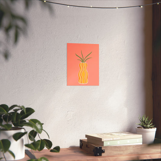 Plant with Yellow/Orange Pot