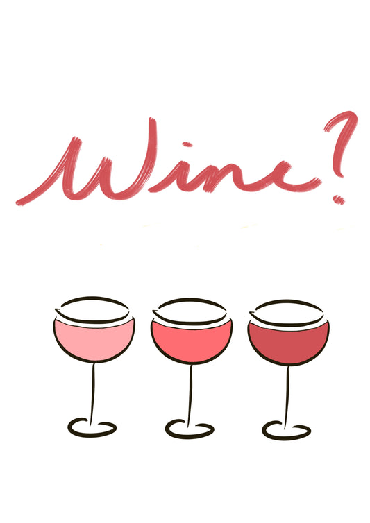 Wine Glasses Print