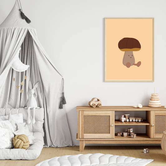 Mushroom Plush Toy Print
